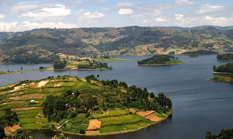 Lake Bunyonyi in Uganda
